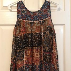 Colorful printed tank top